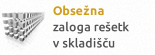 Obsežna zaloga rešetk v skladišču